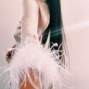 White feather cuffs designed on slap bracelets! Perfect for bridal party!